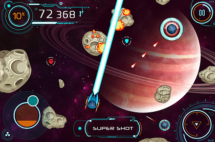 Game Assets for Asteroids Crusher