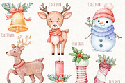 Christmas Watercolor Clipart Png, a Seasonal Illustration by ekossa_art (Thumbnail 4 of 8)