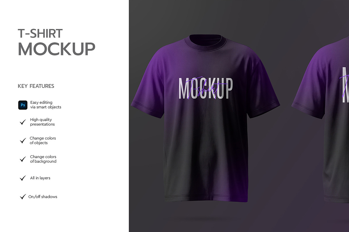 Front Back T-Shirt Mockup, a Shirt Mockup by graphypix (Photo 2 of 4)