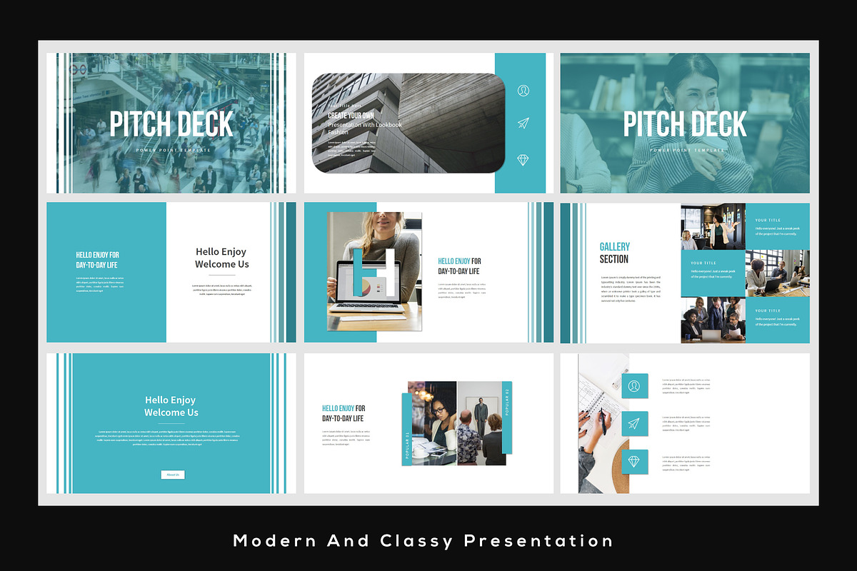 PITCH DECK Googleslide Template, a Presentation Template by Rocket Template (Photo 4 of 11)