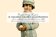 38 Children Colored Illustrations, a Person Illustration by Unember (Thumbnail 1 of 4)