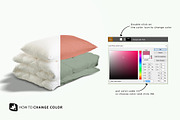 Duvet & Pillow Case Mockup, a Product Mockup by Designertale (Thumbnail 3 of 11)