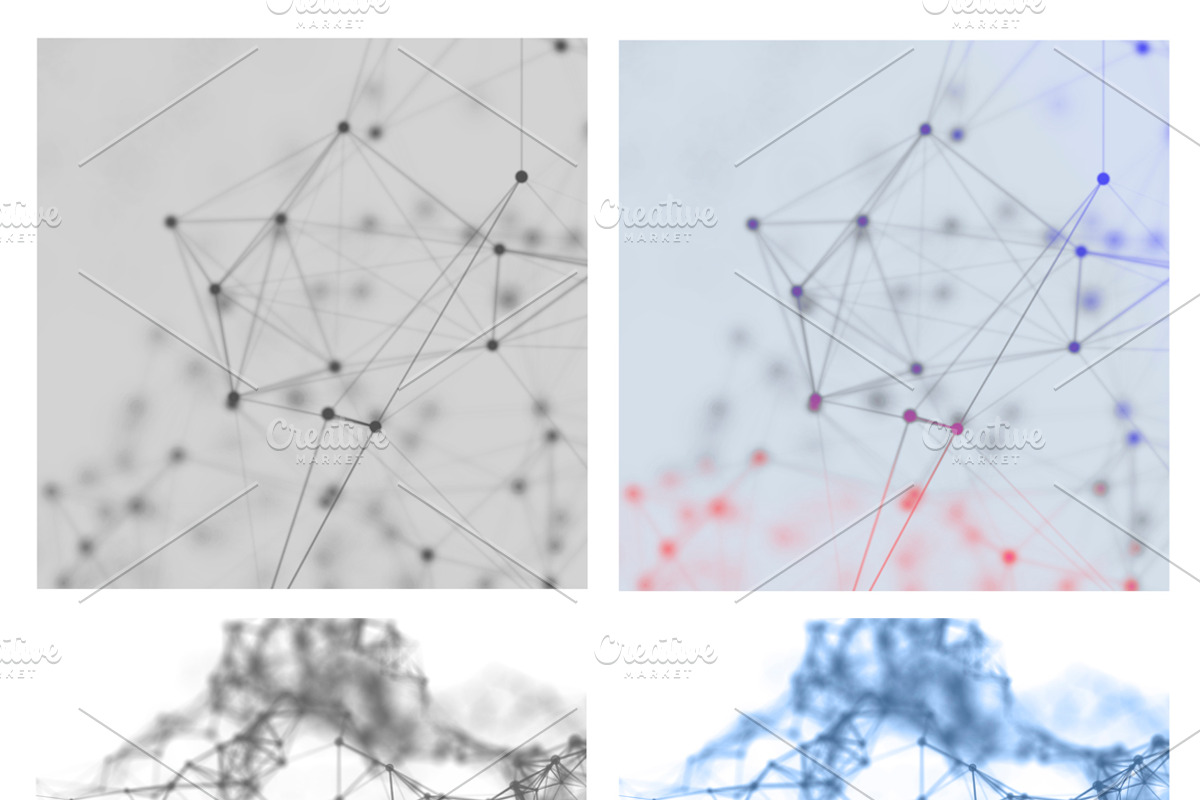 28 PLEXUS ABSTRACT BACKGROUNDS vol2, a Technology Illustration by AndisREA (Photo 3 of 3)