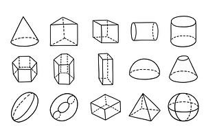Black and white geometric shapes, an Education Illustration by Ilia Design