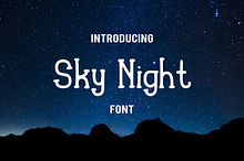 Sky Night Font