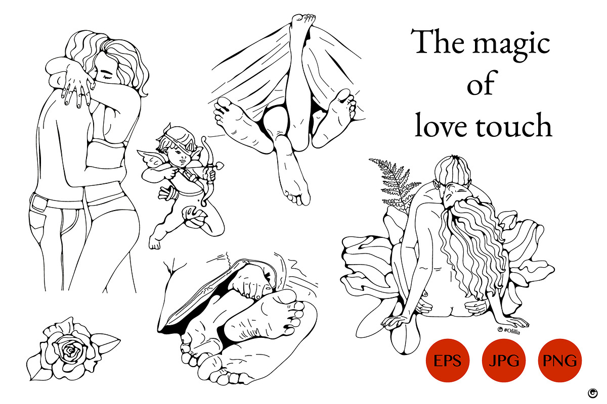 The magic of love touch, a Person Illustration by Olillia (Photo 7 of 7)