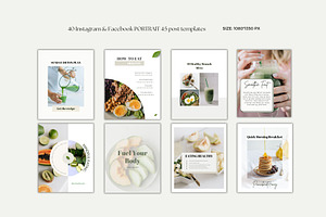 Wellness Food Social Media Template