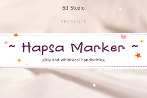 Hapsa Marker ~ Girly and whimsical