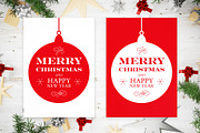 Christmas Tree Ball Postcards, a Print Template by McLittle Stock (Thumbnail 1 of 3)