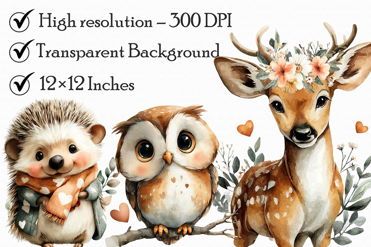 Adorable Valentine Woodland Friends, an Illustration by Libby Wishes (Photo 2 of 6)