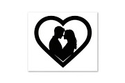 Couple Love Heart Silhouette Bundle, an Illustration by Amazin_art (Thumbnail 26 of 51)