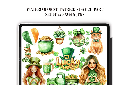 Watercolor St. Patrick's Day Clipart