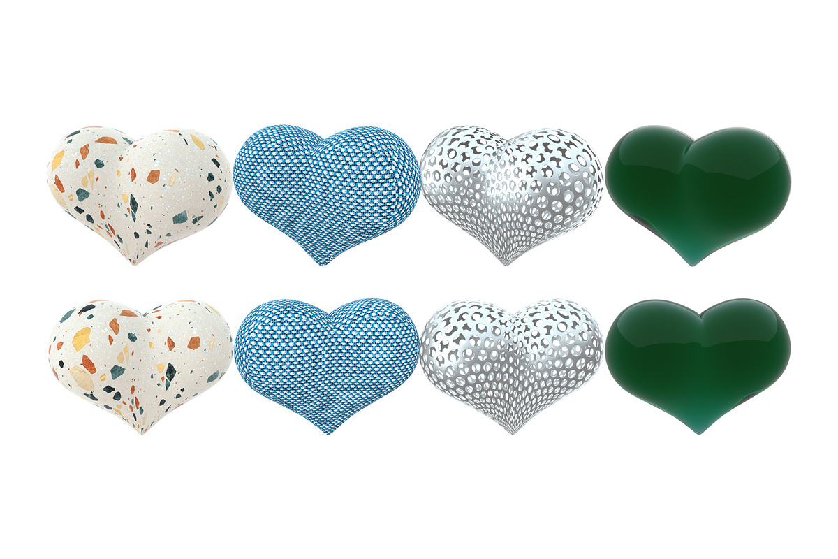 Valentine's Hearts, 38 3D ills, a Templates & Theme by Grivina's shop (Photo 5 of 6)