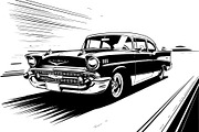 Vintage Speed Car SVG Bundle, an Object Graphic by Creativeshirt (Thumbnail 6 of 12)