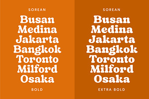 Sorean - Groovy Retro Font