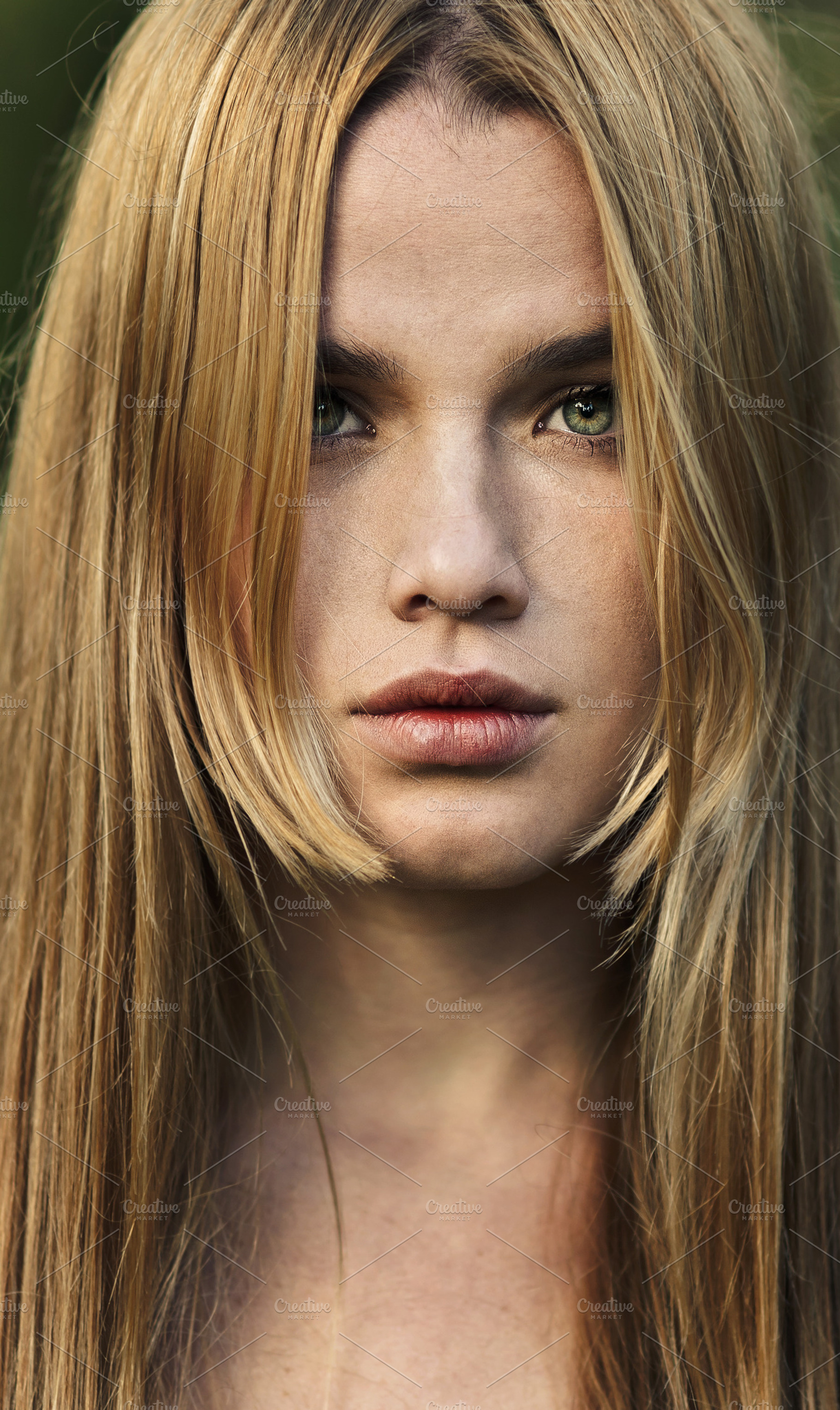 portrait of long-haired girl, a Beauty & Fashion Photo by Aleshyn Andrei
