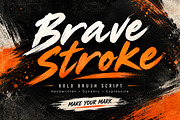 Brave Stroke, a Handwritten Font by Wow Magic (Thumbnail 1 of 5)