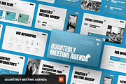 Quarterly Meeting Agenda, a Presentation Template by SquidPixey (Thumbnail 1 of 6)
