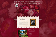 Floral Squarespace Wedding Website, a Squarespace Template by Sofia Designs (Thumbnail 1 of 6)