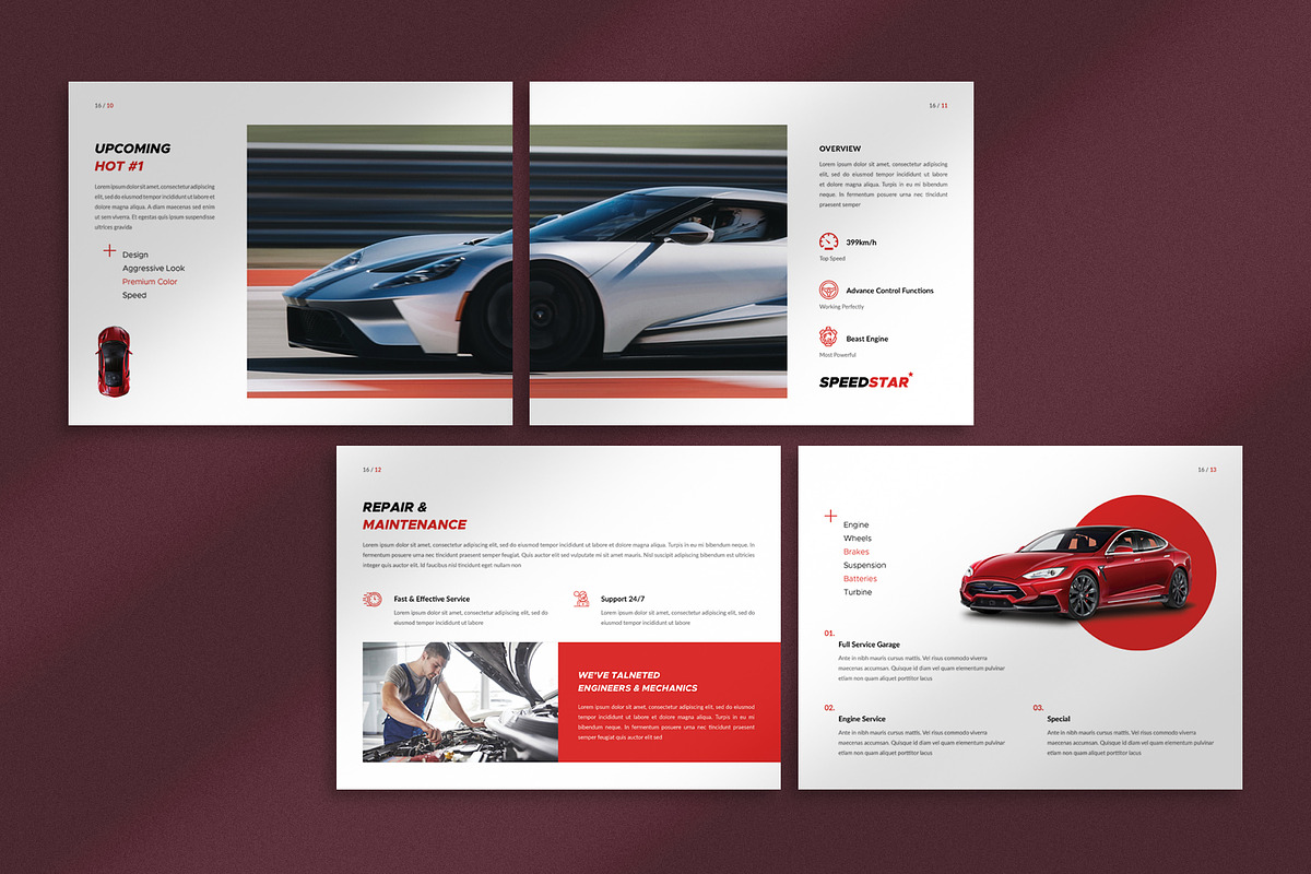 Car Brochure + Powerpoint Template, a Brochure Template by Orcshape Studio (Photo 7 of 13)