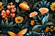12 Seamless butterflies and flowers, a Pattern Graphic by ZaaxPrintables (Thumbnail 2 of 7)