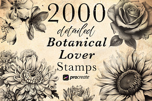 2000 Botanical Lover Stamp Brushes