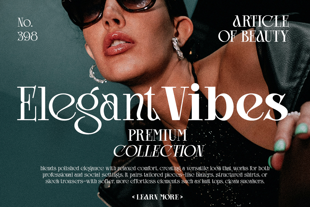 Glamour Avegato - Family Serif Font, a Serif Font by Say Studio (Photo 4 of 10)