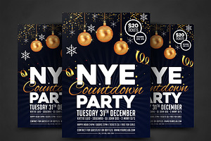 New Year Flyer, a Flyer Template by AfzaalGraphics