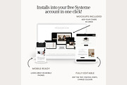 Systeme.io Simply Noir Funnel, a Landing Page Template by Hayley's Digital Hub (Thumbnail 5 of 10)