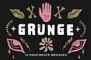 Grunge Procreate Brushes, a Brush Add-On by Faber Co. (Thumbnail 1 of 3)