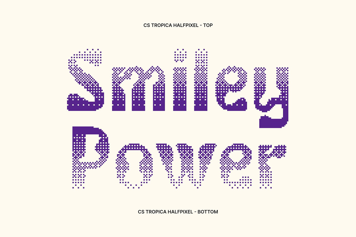 CS Tropica Halfpixel, a Sans Serif Font by Craft Supply Co. (Photo 3 of 8)