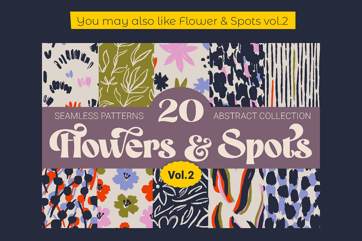Flowers and Spots seamless patterns, a Pattern Graphic by AnnArt (Photo 9 of 9)