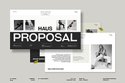 HAUS | Brand Proposal Presentation, a Presentation Template by Slide-Agency (Thumbnail 1 of 11)