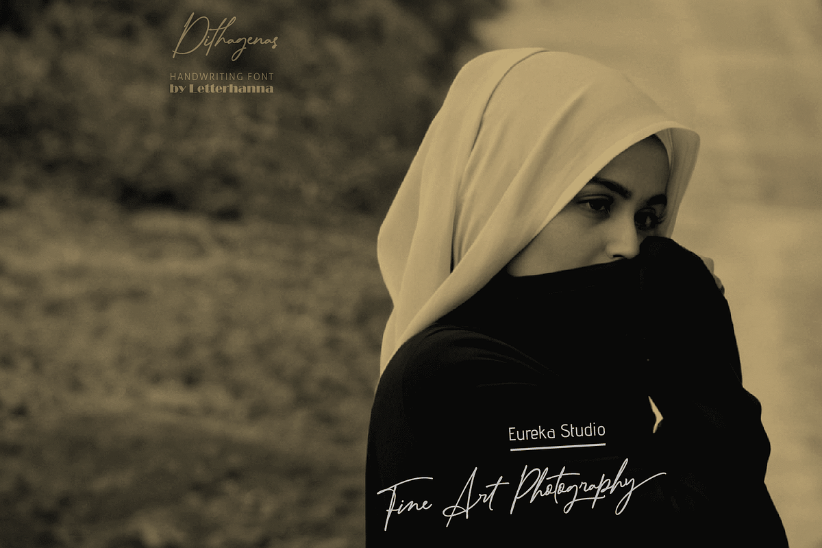 Dithagenas Font, a Handwritten Font by Letterhanna Studio (Photo 9 of 14)