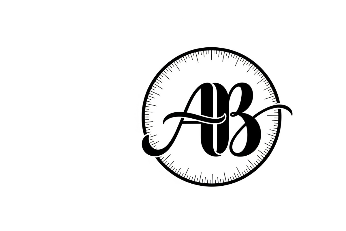 couple initial circle monogram, an Illustration by Amazin_art (Photo 8 of 31)