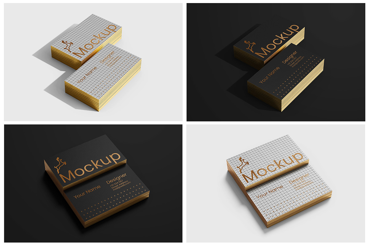 Stacked Business Card Mockup Set, a Mockup by Remnand Studio (Photo 7 of 9)