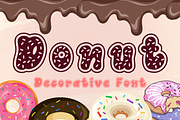 Donut is a Christmas decorative font, a Handwritten Font by Brown Cupple (Thumbnail 1 of 7)