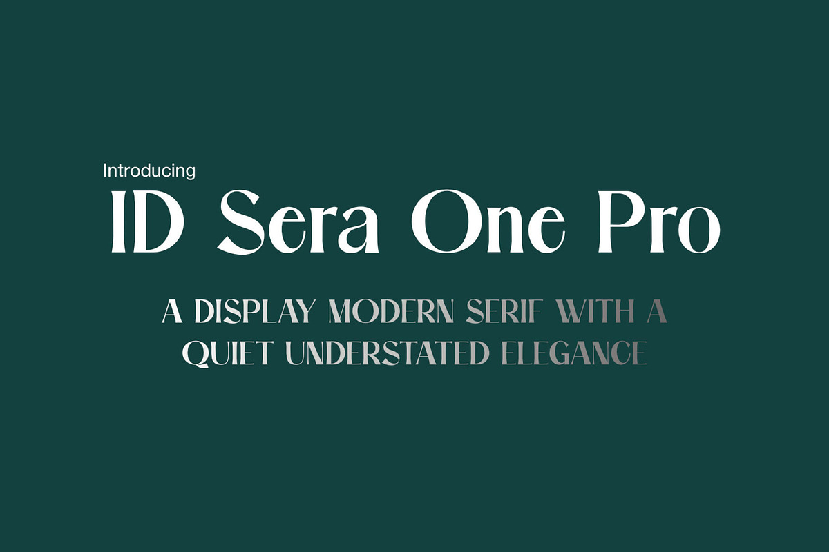 ID Sera One Pro - Playful Vintage, a Serif Font by EKAUNIK DZ (Photo 1 of 5)