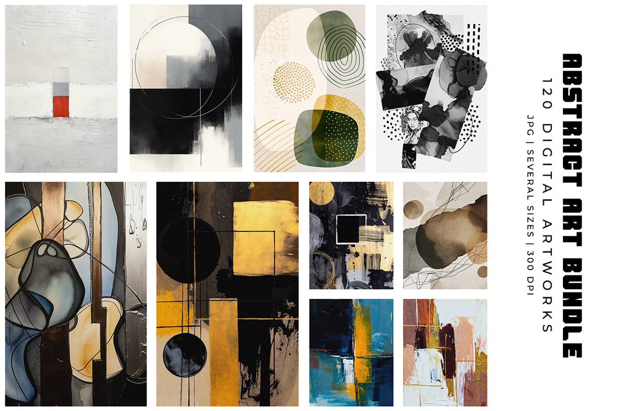 Abstract Digital Art Bundle, a Decorative Illustration by Digital Art Creations (Photo 3 of 12)