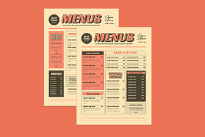 Retro Menus