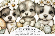 Whimsical Easter Dog Clipart, an Illustration by Designking (Thumbnail 1 of 5)