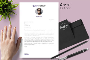 Modern Resume Template / CV - Quinn