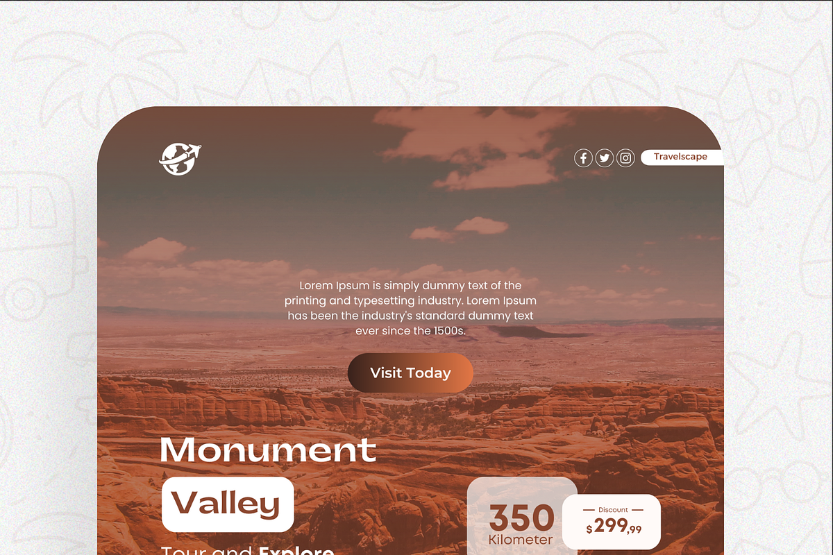 Travels Canva Design Templates, a Social Media Template by Exceptionalways (Photo 26 of 40)