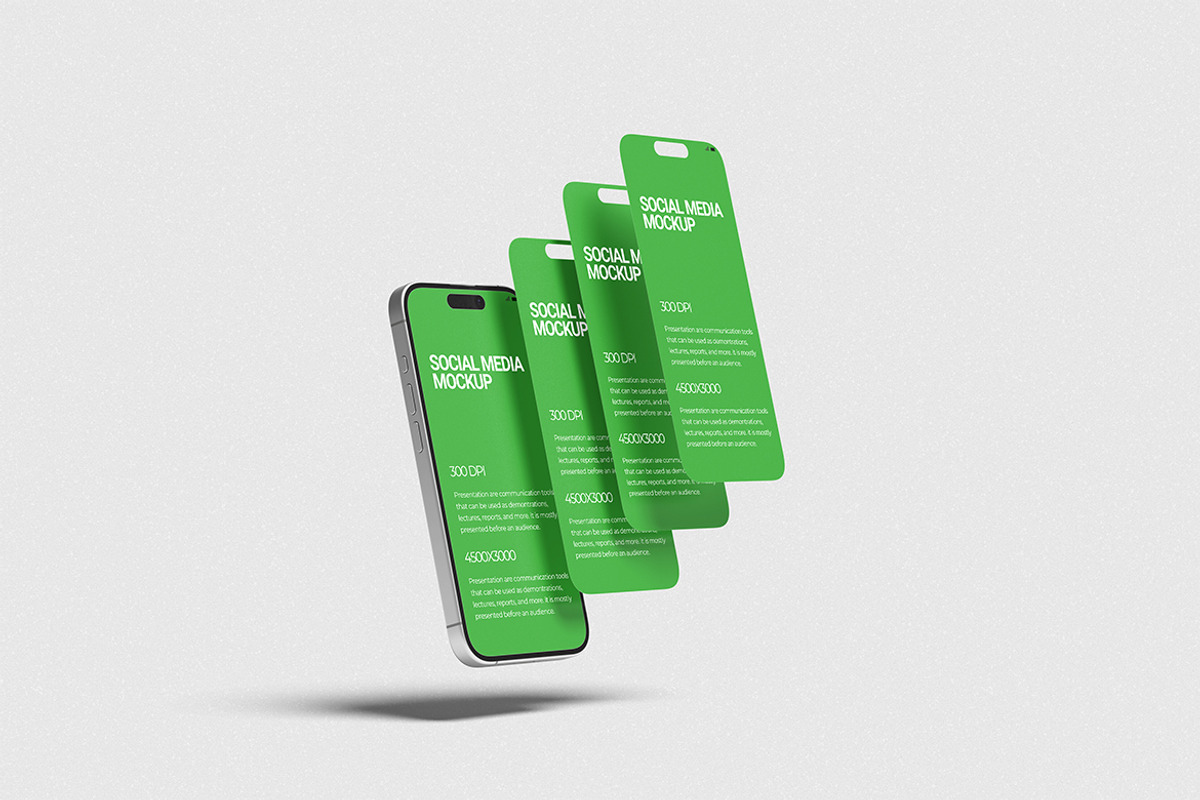 Social Media Mockup, an iPhone Mockup by Pikachudesign (Photo 5 of 5)