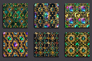 Emerald Gemstones Seamless Pattern, a Pattern Graphic by protabsorkar11 (Thumbnail 3 of 5)