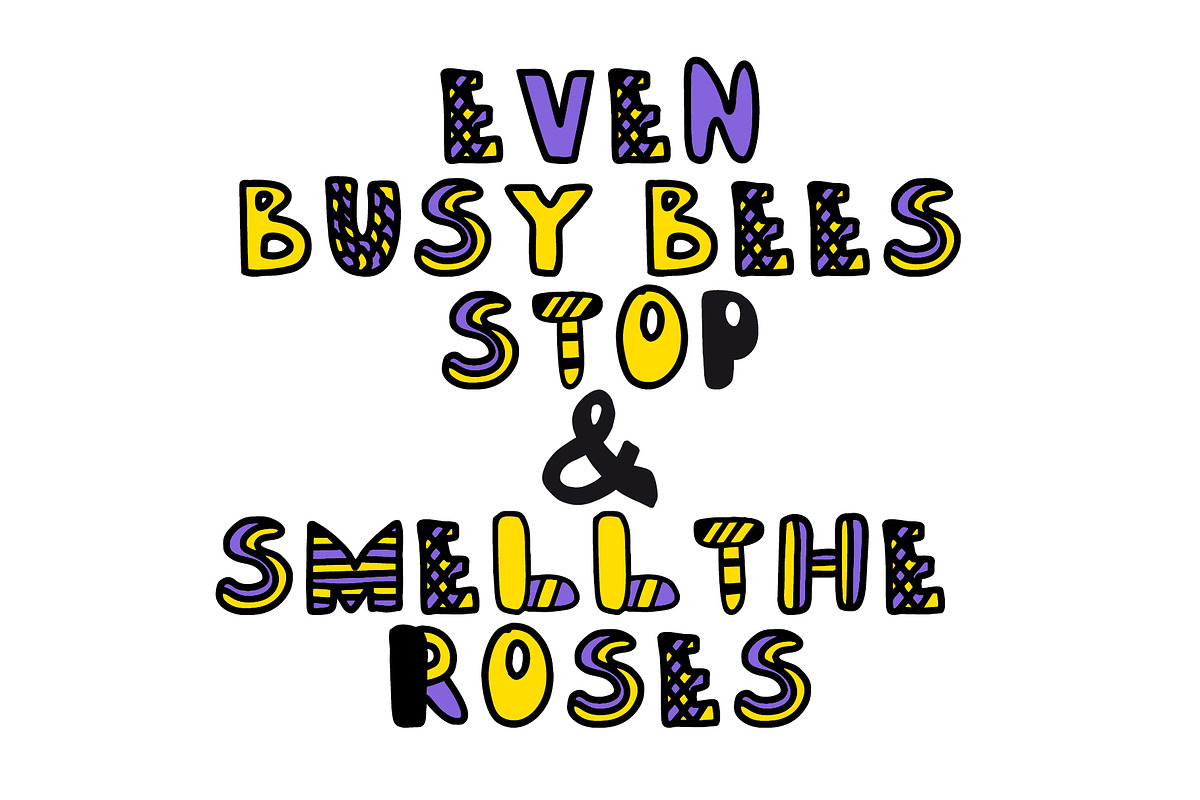 Little Bee Color Font, a Font by Malena (Photo 4 of 10)