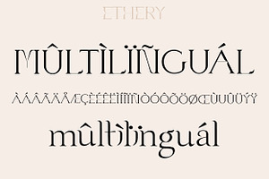 Ethery Modern Serif Font