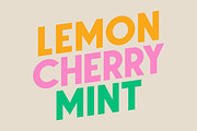 Lemon Cherry Mint Font Duo, a Sans Serif Font by 3ora (Thumbnail 1 of 8)