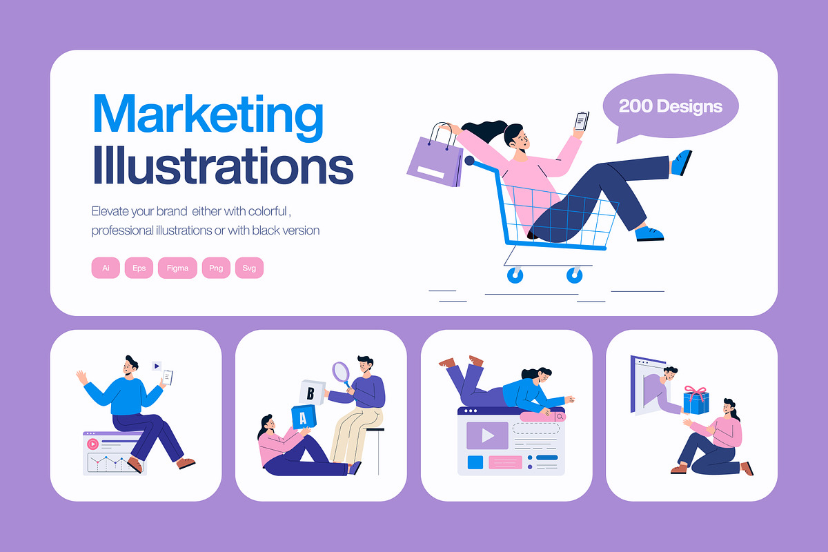 Marketing Illustrations, a Technology Illustration by Brickclay (Photo 1 of 13)