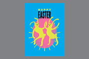 Easter greeting cards vector set., a Seasonal Illustration by PoPaShop (Thumbnail 2 of 7)